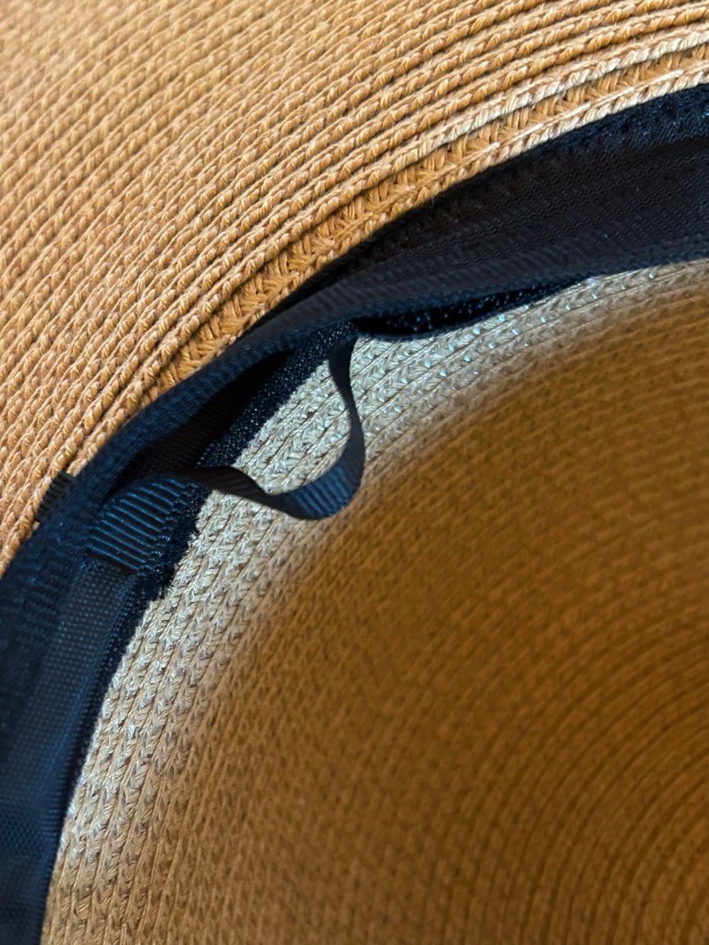 Women’s Furtalk Wide Brim Foldable Sun Straw Khaki Hat Adjustable L Large UPF - Picture 8 of 12